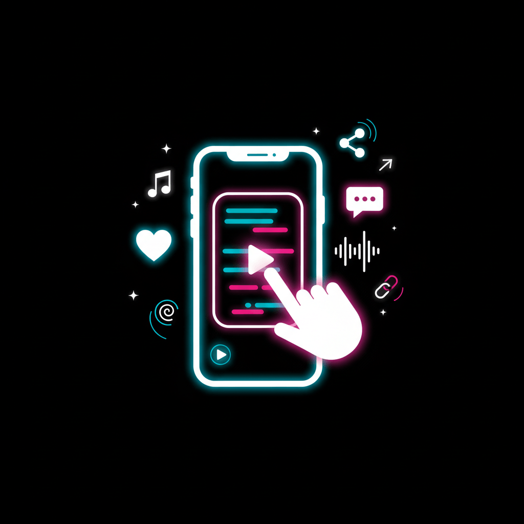 Visuel du concept de marketing TikTok